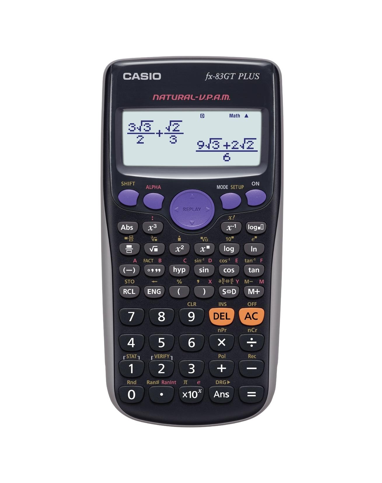 Casio FX-83 GT Plus Wissenschaftlicher Taschenrechner  - UK Version, engl. Bedienungsanleitung