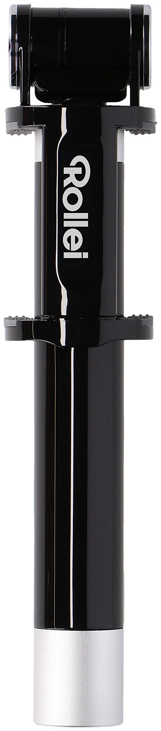 Rollei Selfie Stick 3.0 - ausziehbarer Selfie Stick (Monopod) für Smartphones mit integrierter Fernbedienung, Bluetooth Verbindung, inkl. Smartphone App - Schwarz