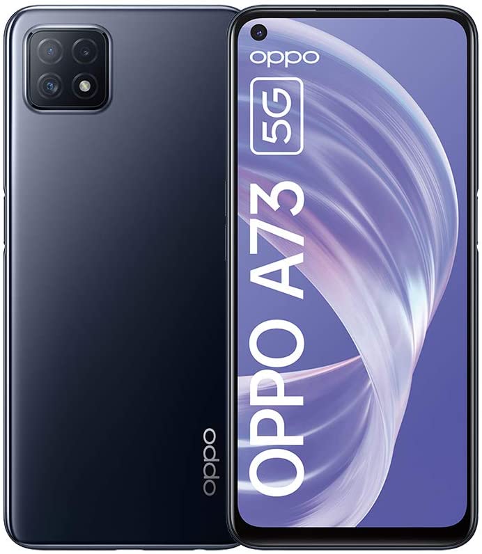 Oppo A73 5G Smartphone 16,51cm (6,5 Zoll) LCD-Display, 128GB interner Speicher, 8GB RAM, Dual-SIM, Navy Black