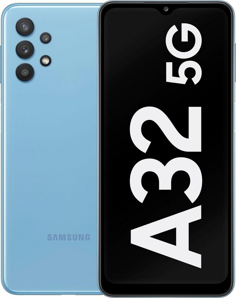 Samsung Galaxy A32 5G Smartphone 16,51cm (6,5 Zoll) IPS-Display, 64GB interner Speicher, 4GB RAM, Dual-SIM, Android, Awesome Blue