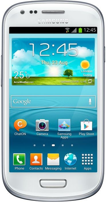 Samsung Galaxy S3 Mini Value Edition Smartphone 10,16cm Pixel (4 Zoll) Super-AMOLED-Display, 8GB interner Speicher, 1GB RAM, Android, Weiß