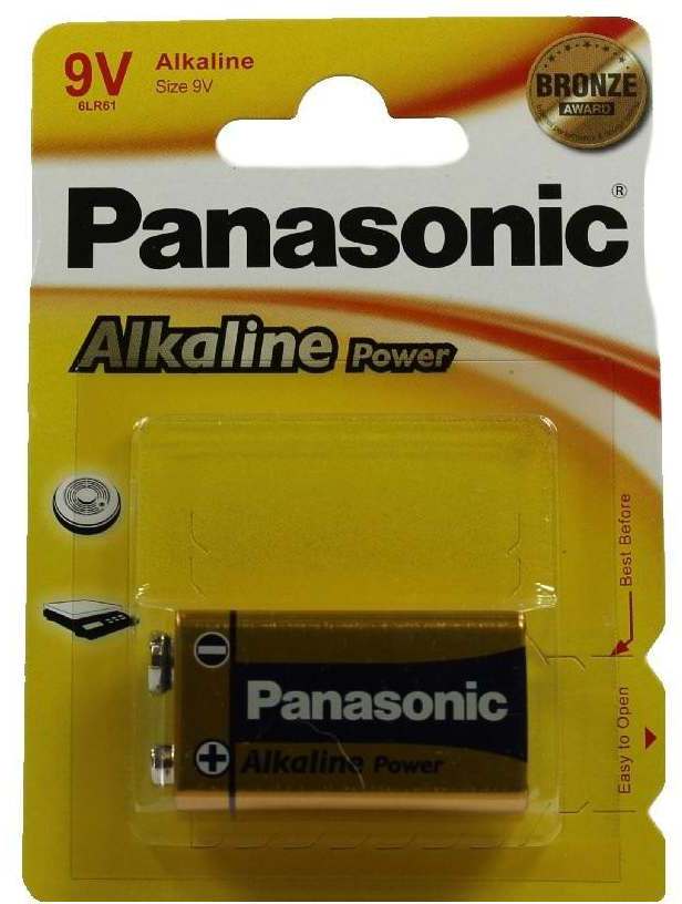 Panasonic 6 LR 61 Pap Alkali Batterie (9V)