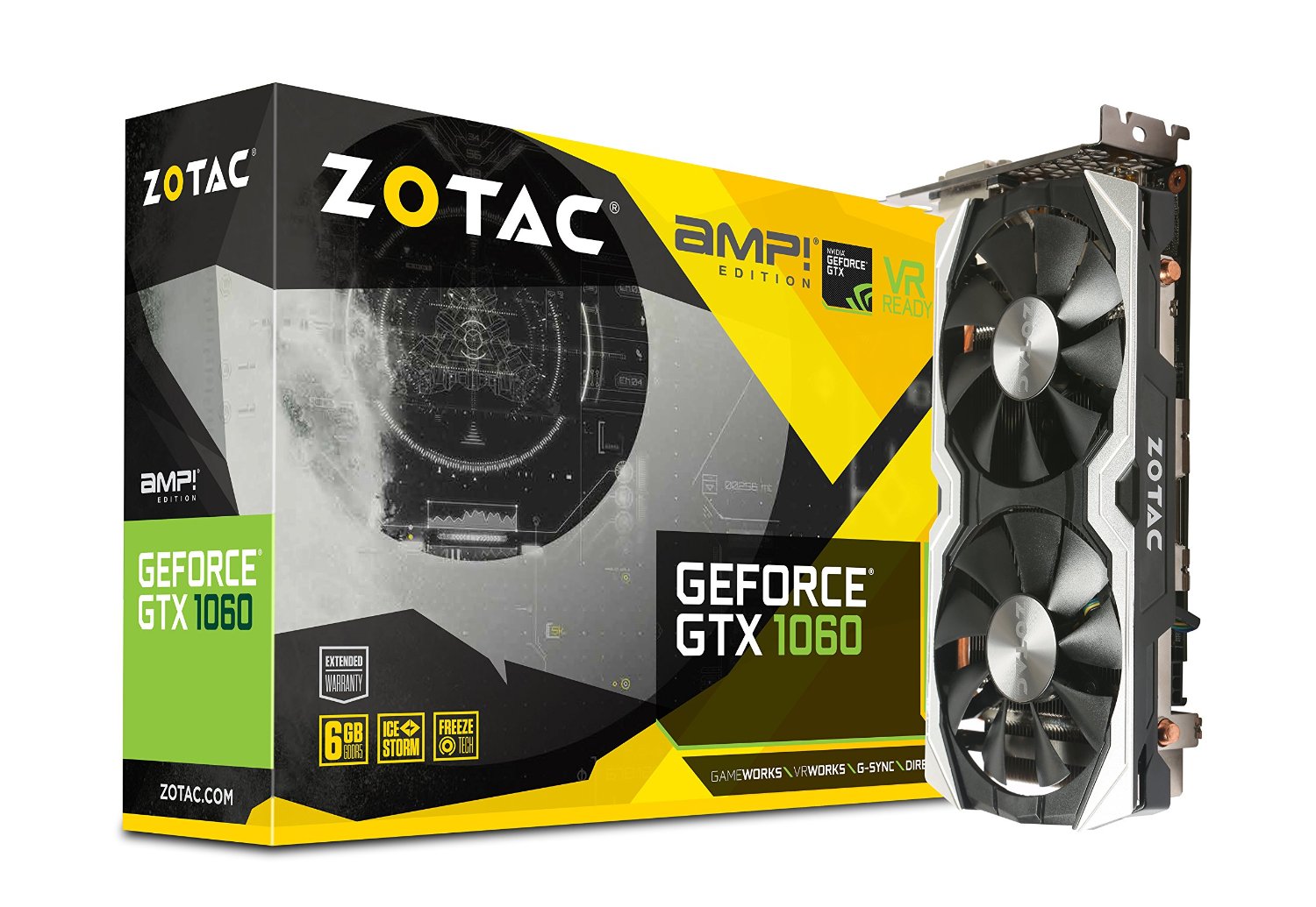 Zotac GeForce GTX 1060 AMP! Edition 6GB GDDR5 (ZT-P10600B-10M)