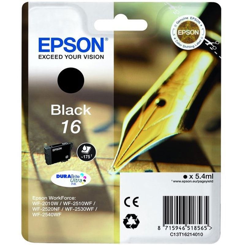 Epson C13T16214022 5.4ml 175Seiten Schwarz Tintenpatrone