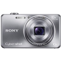 Sony DSC-WX100W Cyber-shot Digitalkamera (18 Megapixel, 10-fach opt. Zoom, 6,7 cm (2,7 Zoll) Display, Schwenkpanorama) weiß