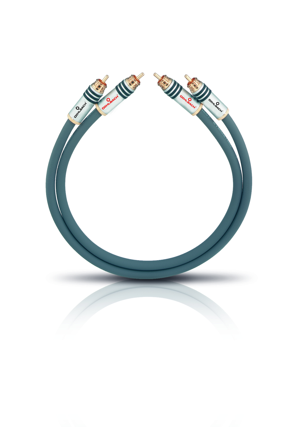 Oehlbach NF 14 Master - Erstklassiges Stereo Cinch-Audiokabel Set (symmetrischer Aufbau & SPOFC, CD-Player, Vor-/Endstufe) anthrazit 1.75m