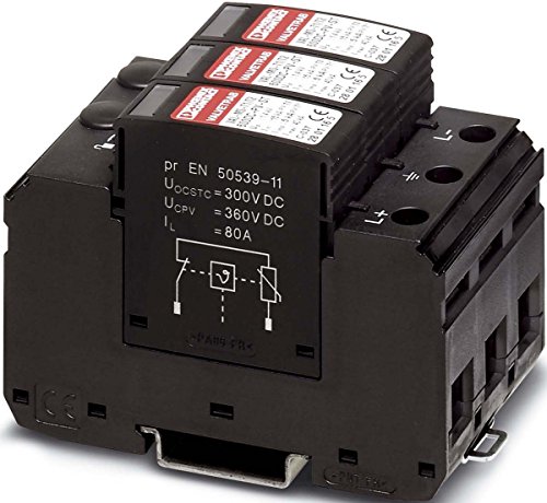 Phoenix Contact Überspannungsschutz-Ableiter Überspannungsschutz für: Photovoltaik-Anlage VAL-MS-T1/T2 600DC-PV/2+V 280 (2801163)