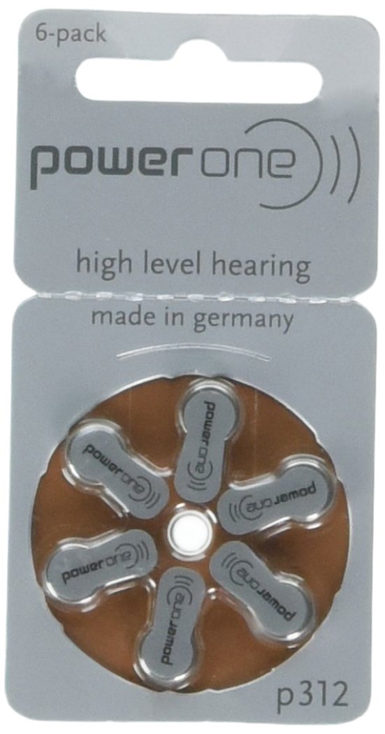 Varta Powerone p312 Hörgerätebatterie (Quecksilberfrei) 6 BATTERIEN