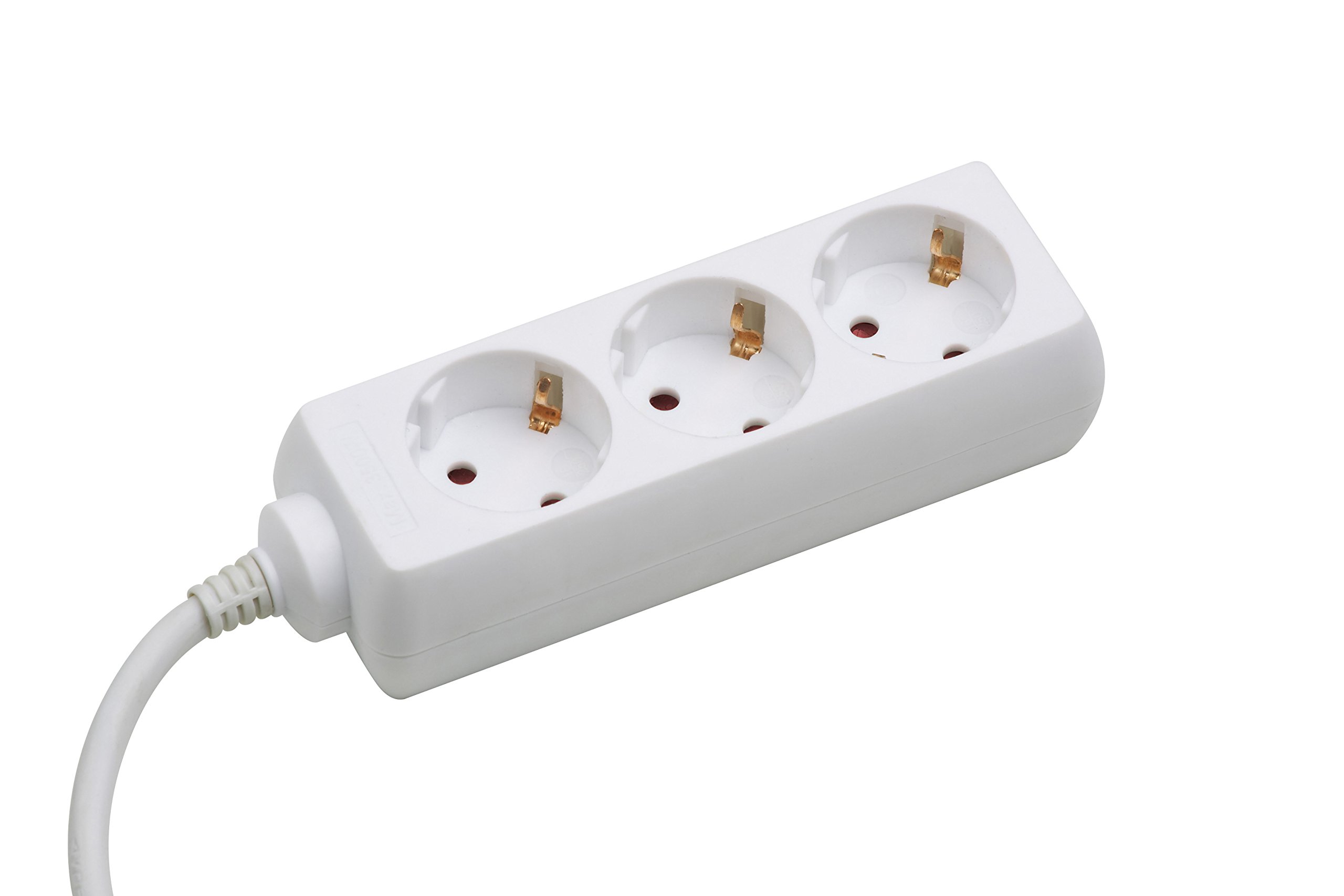 Meister Steckdosenleiste 3-fach - 5 m Kabel - weiß - Kunststoffleitung - IP20 Innenbereich - Steckerleiste - Mehrfachsteckdose - Tischsteckdose - Tido 3-fach - 7430250
