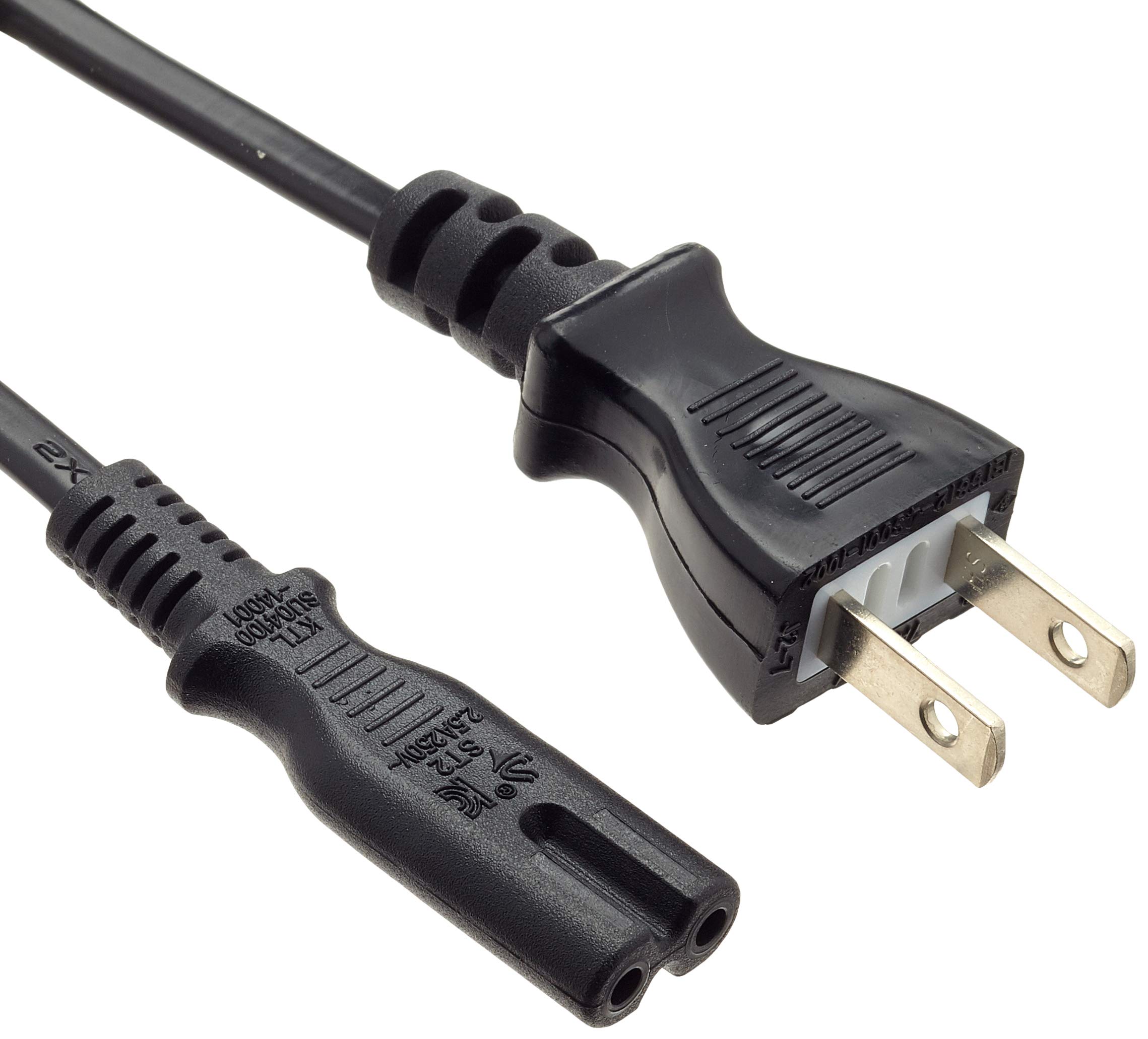 Cable D'alimentation Prise Secteur 2 Broches 220v Iec-c7 1,5 M Pour Dvd Tv Ps3 Ps4
