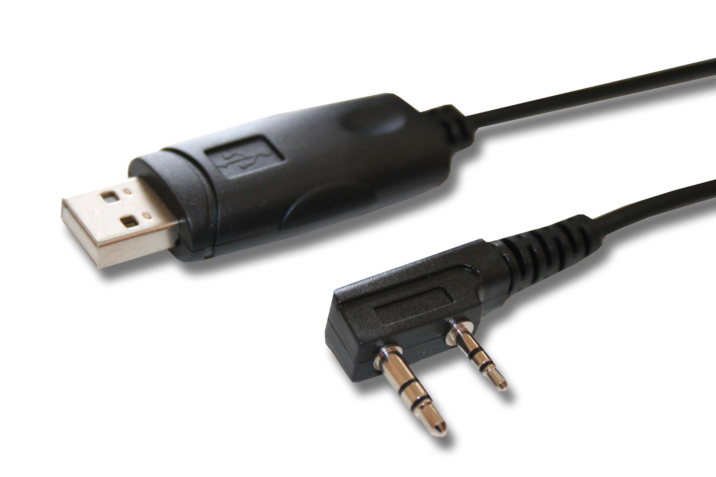 VHBW USB Programmierkabel passend für Kenwood TK-240, TK-240D, TK-248, TK-250, TK-260, TK-260G, TK-270, TK-270G, TK-272 Funkgerät schwarz
