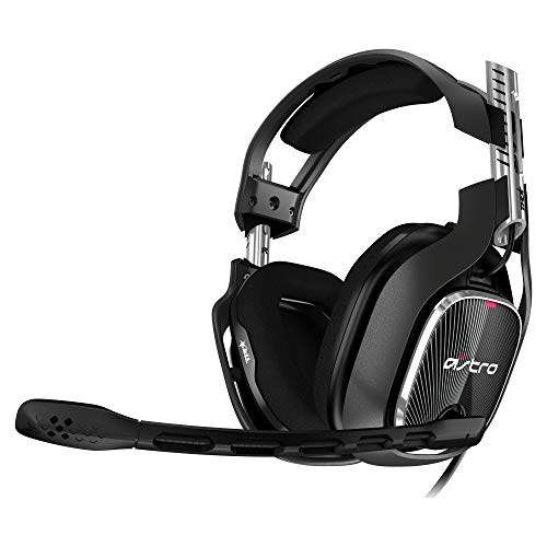 ASTRO A40 TR Gaming-Headset mit Kabel, 4. Generation, ASTRO Audio V2, 3,5mm Klinke, austauschbares Mikrofon, Lautsprecher-Tags, Mod-Kit Kompatibel, Leichtgewicht, PC-Mac-Xbox One - schwarz-rot