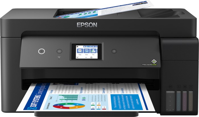 Epson EcoTank L14150 4-in-1 Tintenstrahl-Multifunktionsgerät (Drucker, Scanner, Kopierer, Fax) Auflösung: 4800 x 2400, USB, LAN, WLAN, Mobile Print, AirPrint, Cloud Print (C11CH96402)