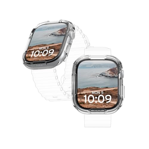 URBAN ARMOR GEAR Scout Case für Apple Watch Series 10 (46mm) Hülle (Sturz- und stoßsicher, nach US-Militärstandard, transparent)