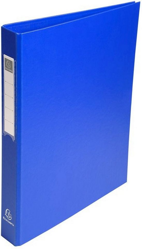 EXACOMPTA Präsentationsordner, Ringbuch mit Etikettenfenster, PP-kaschiert, DIN A4, 260 x 320 mm
