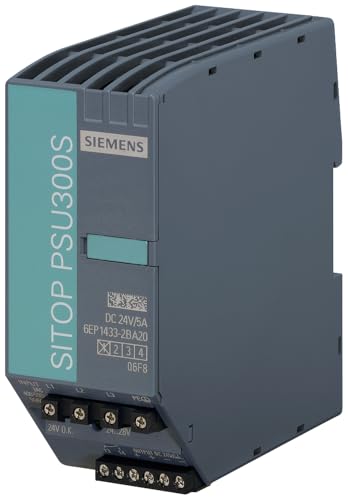 Siemens SITOP UPS1600 24V 40A Netzteil & Wechselrichter für Innen, Mehrfarbig, kompakt und leicht (130 mm, 55 mm, 135 mm, 500 g)
