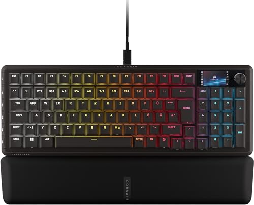 Corsair Vanguard PRO 96 Gaming-Tastatur, MGX Hall-Schalter, 8.000 Hz, Rapid Trigger, LCD, RGB, 96 % Layout