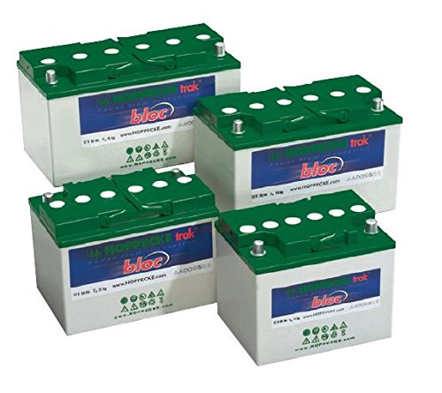 Hoppecke trak bloc 12 TB 60 / 12V 60Ah (C5) AGM Blockbatterie mit M8+ Konusdapter, wartungsfrei