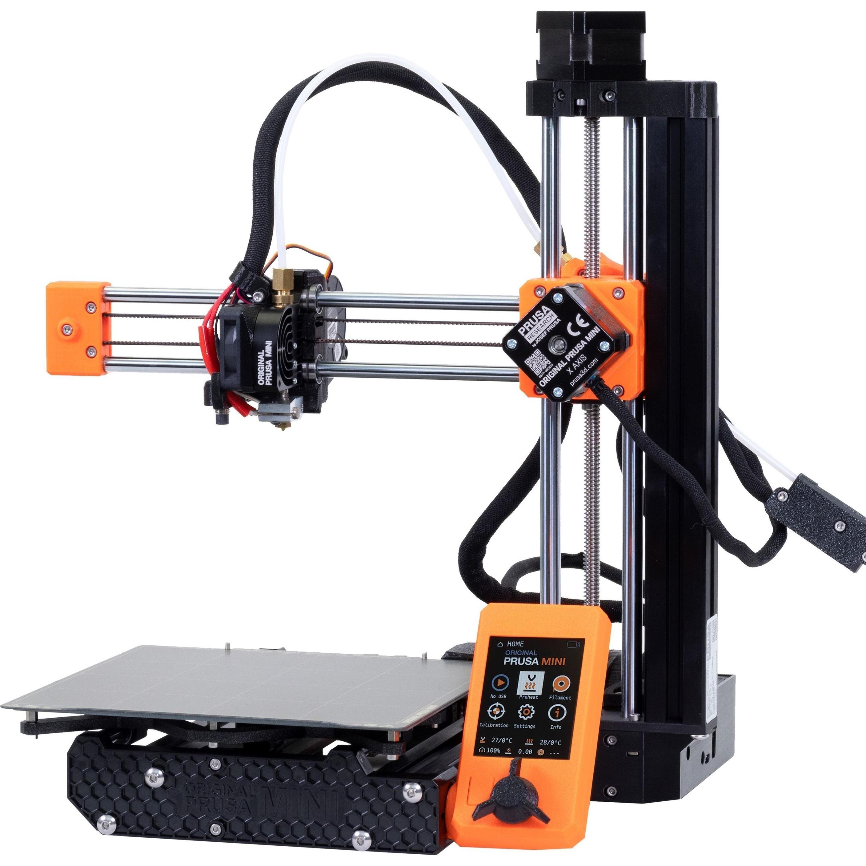 Prusa Original Mini+ ohne Filamentsensor, 3D Drucker mit 18 cm Druckvolumen und abnehmbarer Federstahlplatte