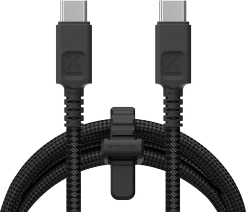 Xtorm Next Gen USB-C PD Ultra 240W Kabel, 1,5 Meter, geflochten, Schwarz, extrem langlebig und flexibel