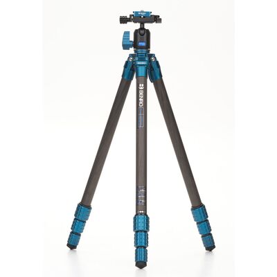 Benro Super Slim Stativ Kit mit Carbonkopf, kompakt und leicht, für schwere Ausrüstung, mit einzigartiger Mittelsäule und N00P-Kugelkopf