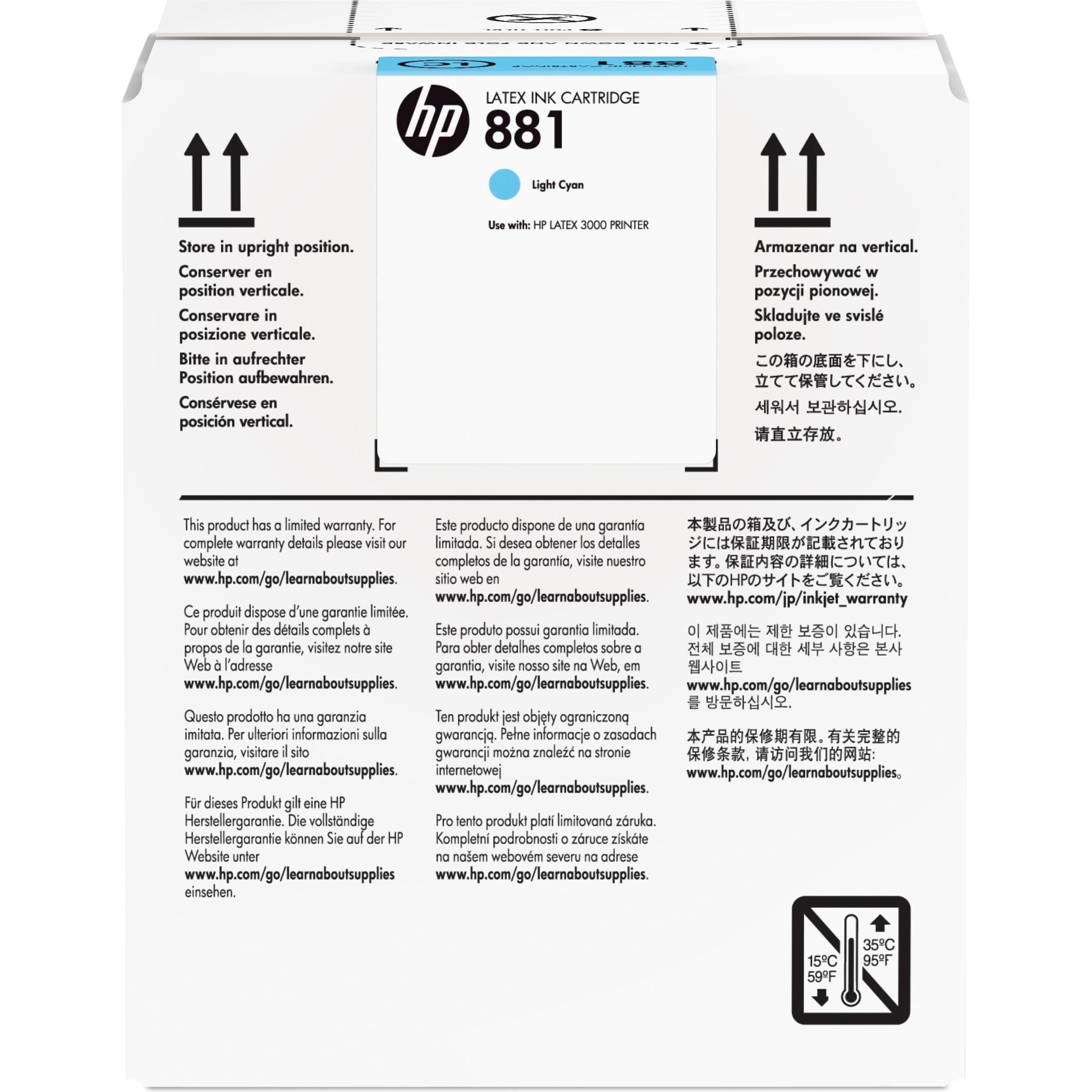 Inkadoo HP CR335A881, Druckerpatrone Photocyan Latex 3000, cyan hell, 5000 ml für hohe Bildqualität und Farbkonsistenz