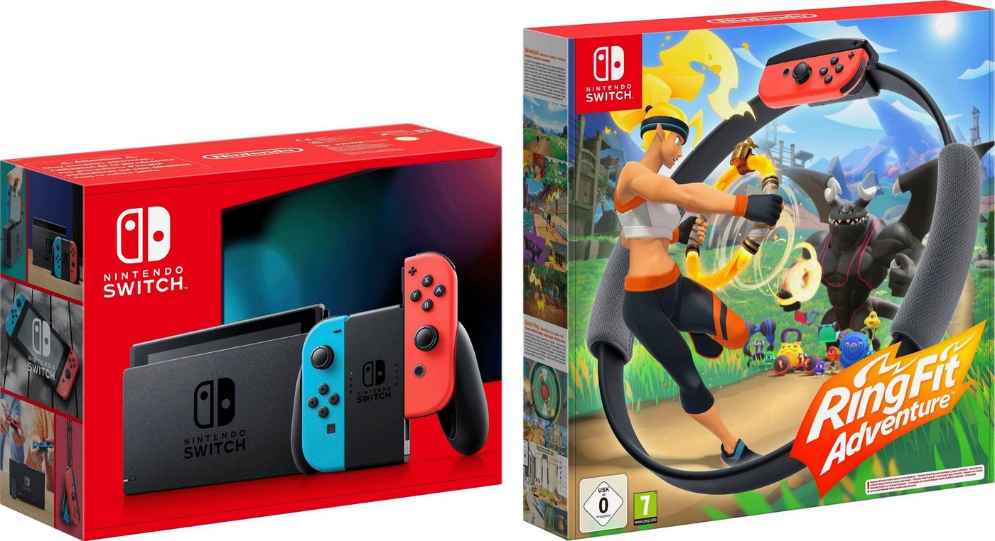 Nintendo Switch, Konsole mit flexiblen Spielmodi und Ring Fit Adventure Bundle