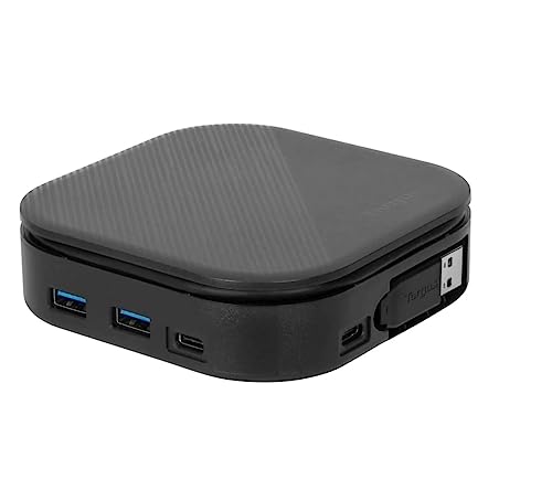 TARGUS Dual FHD HDMI DisplayLink Travel Dock, Mobile Dockingstation für Laptops, einfach zu verwenden