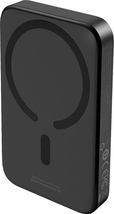 Joyroom Mini Wireless PowerBank 20W Baseus (black) (6000 mAh, 20 W), Powerbank, Schwarz