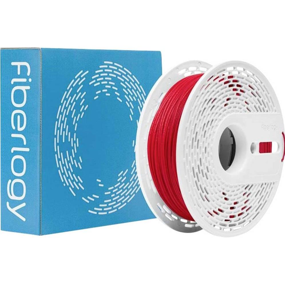 Fiberlogy PA12-15GF-RED-175-050, Nylon PA12+GF Filament mit 15% Glasfaserverstärkung, hohe Temperaturbeständigkeit bis 170 °C, 1.75 mm, 500 g, Rot