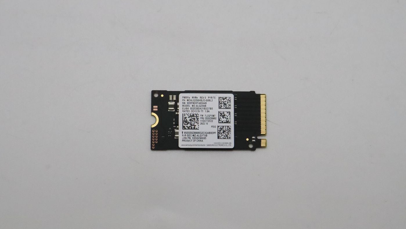 Lenovo Samsung PM991A 256GB M.2 PCIe 2242 SSD