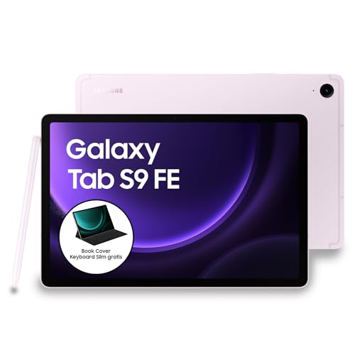 Samsung Galaxy Tab S9 FE Android-Tablet, Mit Stift (S Pen), Lange Akkulaufzeit, Simlockfrei ohne Vertrag, WiFi, 128 GB, Lavendel