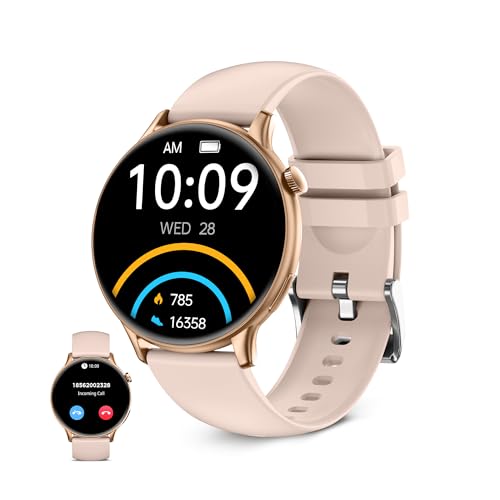 KSIX Smartwatch Core 2, 1,43 Zoll AMOLED-Display, integriertes Mikrofon und Lautsprecher, Rosa (47 mm)