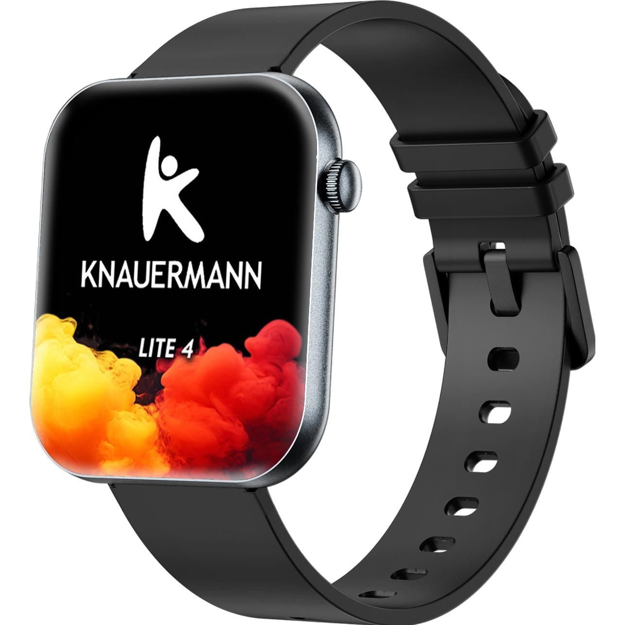 Knauermann Lite 4 (2026) 40 mm, Smartwatch mit AMOLED Always-on Display, Gesundheitsfunktionen und 14 Tagen Akkulaufzeit