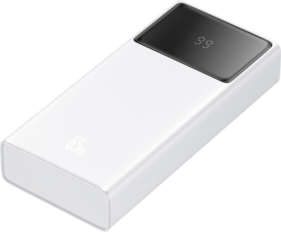 Baseus Star-Lord P10022906213-00, Powerbank mit 20.000 mAh, zwei USB-A Anschlüssen, Fast Charge Technologie, Weiß