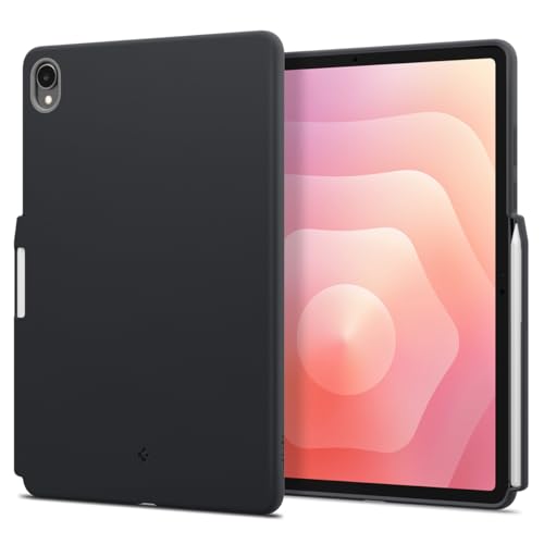 Spigen Nano Pop Hülle für Samsung Galaxy Tab S11 (2025), mit Stifthalter und verstärktem Schutz, schwarzer Sesam