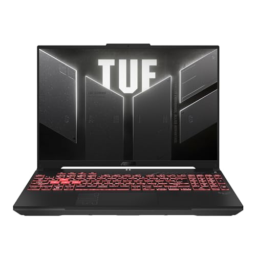 ASUS TUF Gaming A16 FA607PI-QT007W Laptop 40,6 cm (16") WQXGA AMD Ryzen™ 9 7845HX 16 GB DDR5-SDRAM 1 TB SSD NVIDIA GeForce RTX 4070 Wi-Fi 6 (802.11ax) Windows 11 Home Schwarz, Grau