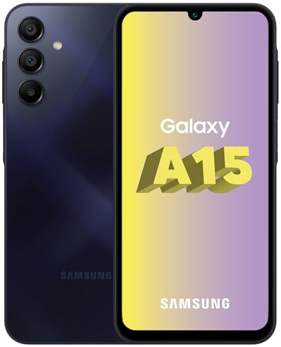 Samsung Galaxy A15 4GB+128GB [International Version] (Blue Black) - Samsung Smartphone mit großem Arbeitsspeicher und erweiterbarem Speicherplatz