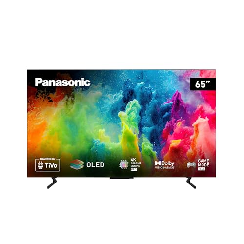 Panasonic TB-65Z60AEG, 65 Zoll 4K Ultra HD OLED Smart-TV, Dolby Vision & Atmos, Game Mode Plus, TiVo, Alexa & Google Support, Bluetooth, Schwarz