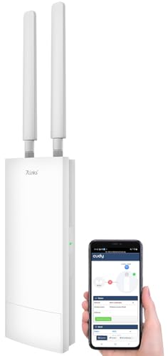 7Links WLAN-Repeater WLR-1260, Outdoor-Dualband-Repeater mit WiFi 6, 3000 Mbit/s, IP65, bis 150 m Reichweite, PoE