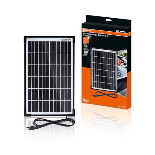 Osram Automotive OSP1000 Kfz-Ladegerät, solarbetrieben für 12V Fahrzeuge, IP 65 wasserfest, mit Verpolungsschutz