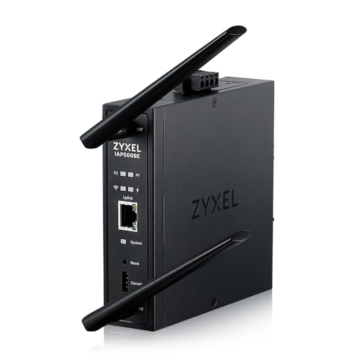Zyxel WiFi 7 BE5000, Wireless Access Point mit 4-Stream Dual-Radio, robustem Industriedesign, flexiblem Einsatz und Nebula App [IAP500BE]