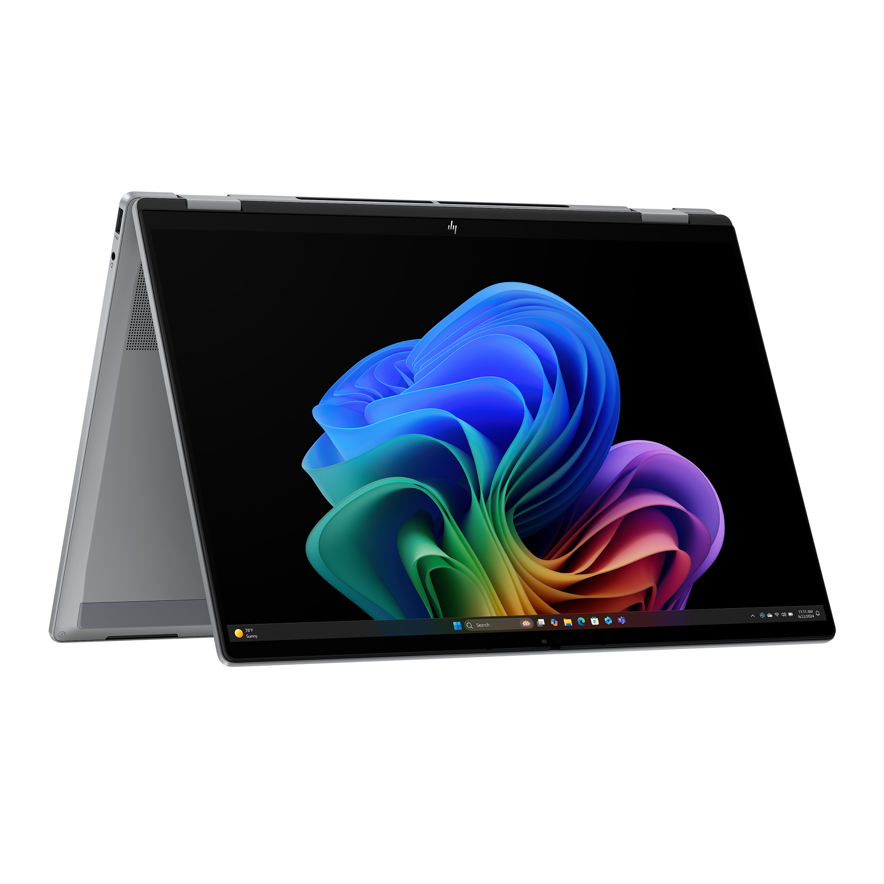 HP OmniBook X Flip 16-ar0177ng, 16" 3K OLED Touch, AMD Ryzen 7, 32GB RAM, 1TB SSD, grau, Windows 11