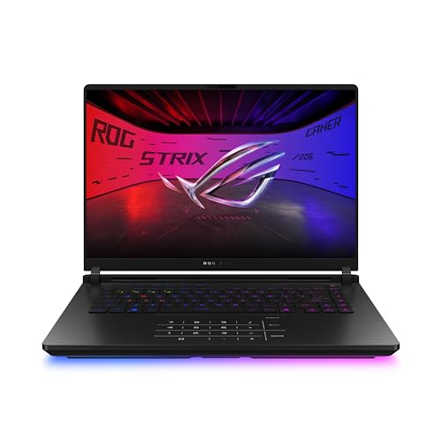 ASUS ROG Strix Scar 16 G635LX-RW110W, Gaming-Notebook mit Intel Core Ultra 9 275HX, 64 GB RAM, 1 TB SSD, NVIDIA GeForce RTX 5090, 16" WQXGA Display, schwarz