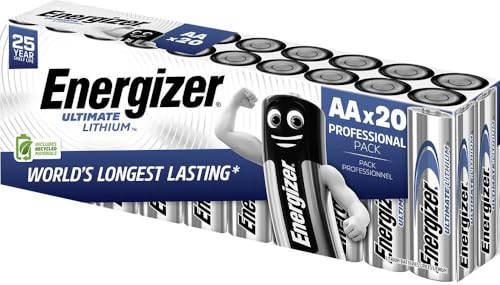ENERGIZER® Ultimate AA Mignon Lithium FR6 L91 1,5V im 20er Karton, extrem langlebig & temperaturbeständig