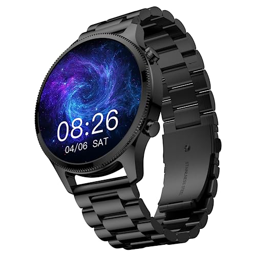 Noise Halo Plus 1.46" Super AMOLED Display Elite Smart Watch, Bluetooth Calling, Stainless Steel Build, Metal Straps, Always on Display, Upto 7 Days Battery, Effortless Communication