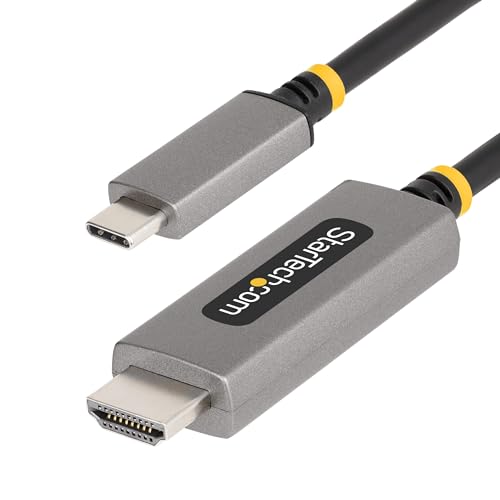 StarTech.com 3m USB-C zu HDMI 2.1 Adapter Kabel, 8K 60Hz, 4K 144Hz, HDR10, Thunderbolt 3/4 kompatibel, USB Typ-C auf HDMI Kabel (136B-USBC-HDMI213M)