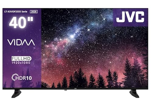 JVC LT-40VDF2555, 40 Zoll Smart TV mit Full HD, HDR, Triple-Tuner und VIDAA OS