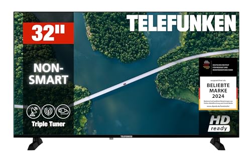 TELEFUNKEN XH32P900S, 32 Zoll HD-Ready LED TV (1366x768 Pixel) mit 80 cm Bildschirmdiagonale, integriertem Triple-Tuner und USB-Mediaplayer