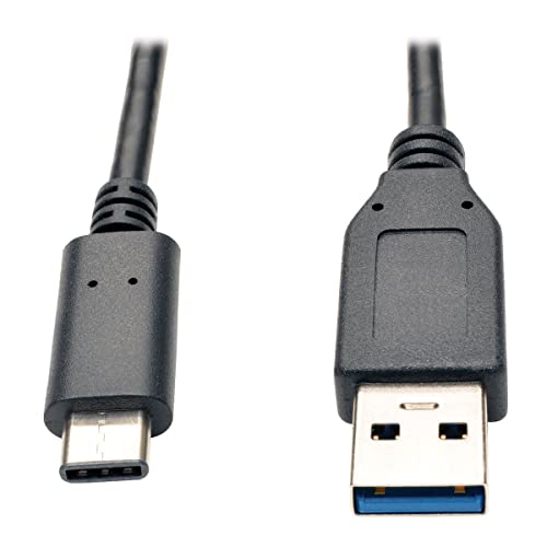 Eaton USB-C-auf-USB-A-Kabel, USB 3,2 Gen 2 bis zu 10 Gbit/s Datengeschwindigkeit, Stecker-auf-Stecker, 3 Fuß / 0,9 Meter (U428-003-G2)
